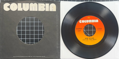 Bob Dylan A Fool Such As I / Lily Of The West 1973 US 7" Pitman Press
