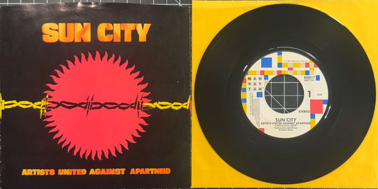 Artists United Against Apartheid - Sun City 1985 US 7" Single