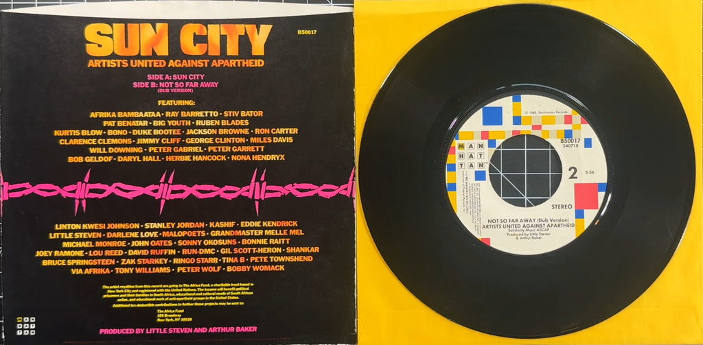 Artists United Against Apartheid - Sun City 1985 US 7" Single