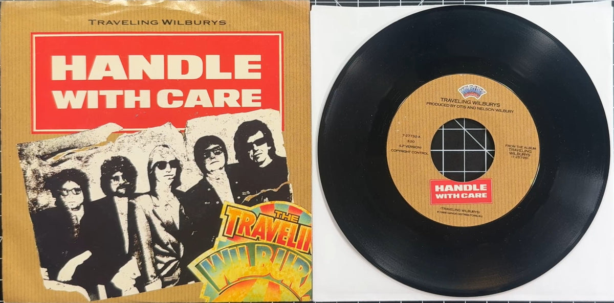 Traveling Wilburys - Handle With Care / Margarita 1988 US 7" Allied Press