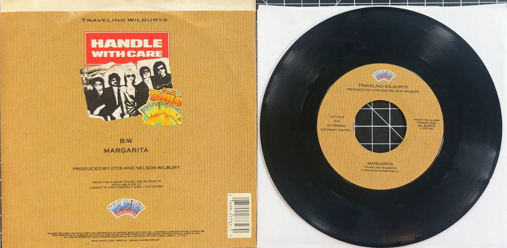 Traveling Wilburys - Handle With Care / Margarita 1988 US 7" Allied Press