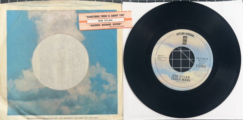 Bob Dylan Something There Is About You / Tough Mama 1974 7" US SP Press