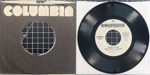 PROMO Bob Dylan Emotionally Yours 1985 7" US Single