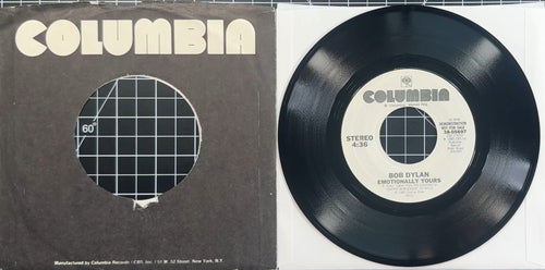 PROMO Bob Dylan Emotionally Yours 1985 7" US Single