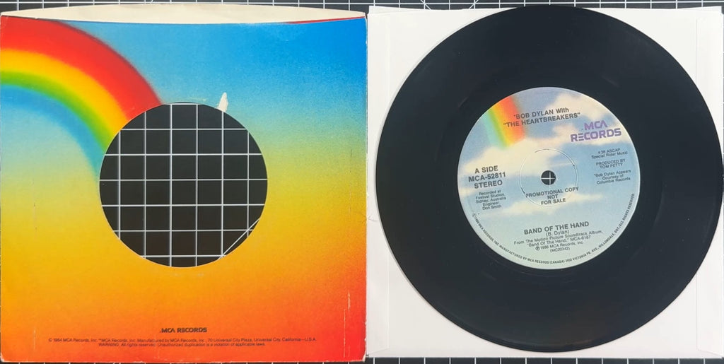 PROMO Bob Dylan Band of the Hand 1986 7" Canadian Import