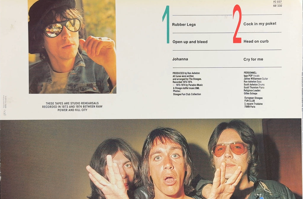 The Stooges Rubber Legs 1987 French 1st Press VG+/VG+ (Iggy Pop)