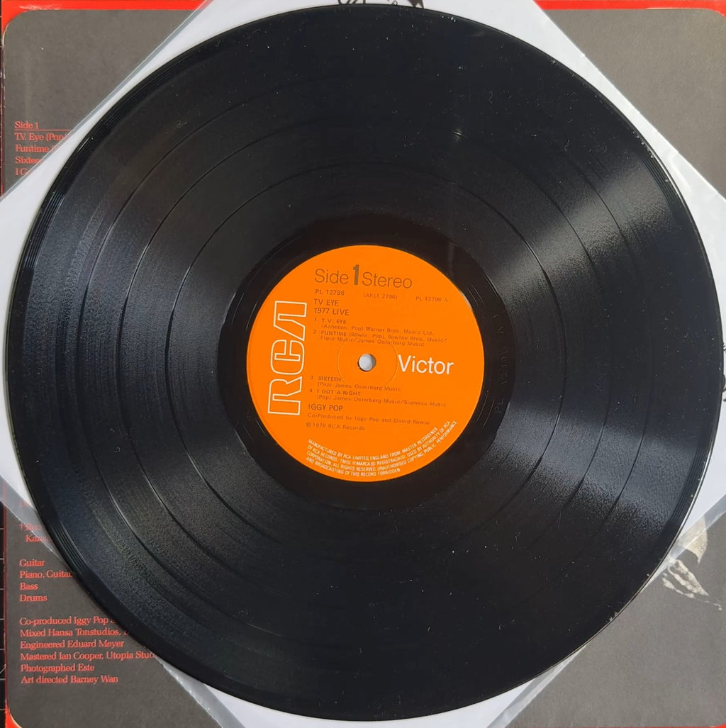 Iggy Pop - TV Eye 1977 Live 1978 UK 1st Press VG+/VG+