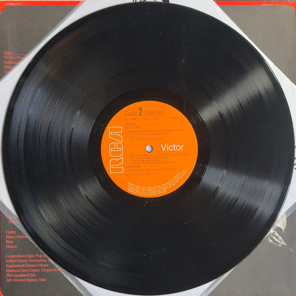 Iggy Pop - TV Eye 1977 Live 1978 UK 1st Press VG+/VG+