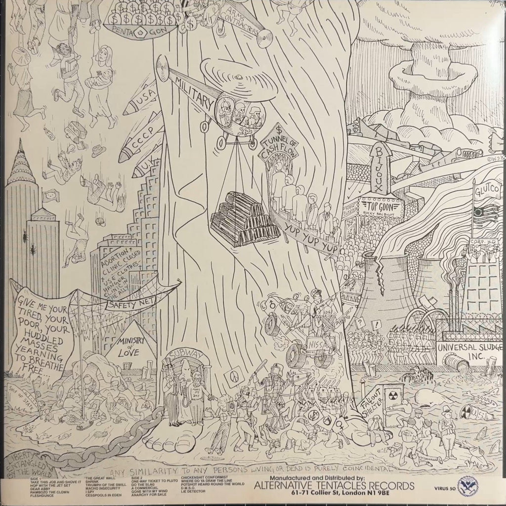RARE 1st UK Press Dead Kennedys Bedtime For Democracy 1986 w Paper