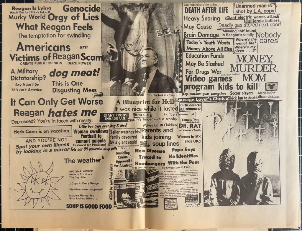 RARE 1st UK Press Dead Kennedys Bedtime For Democracy 1986 w Paper