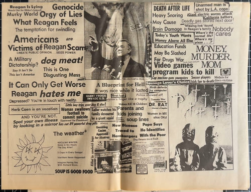 RARE 1st UK Press Dead Kennedys Bedtime For Democracy 1986 w Paper