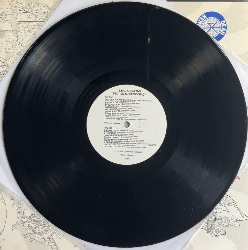 RARE 1st UK Press Dead Kennedys Bedtime For Democracy 1986 w Paper