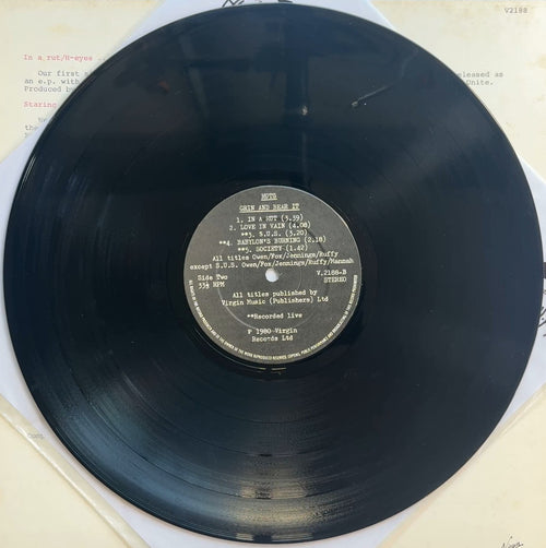 Ruts - Grin & Bear It 1980 UK 1st Press VG+/VG+