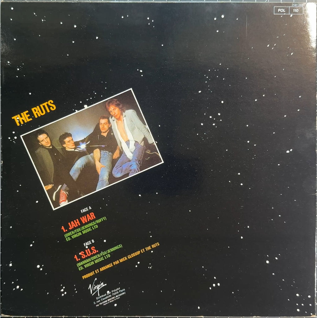 Ruts - Jah War 1979 France 1st Press 12" Single VG+/VG+