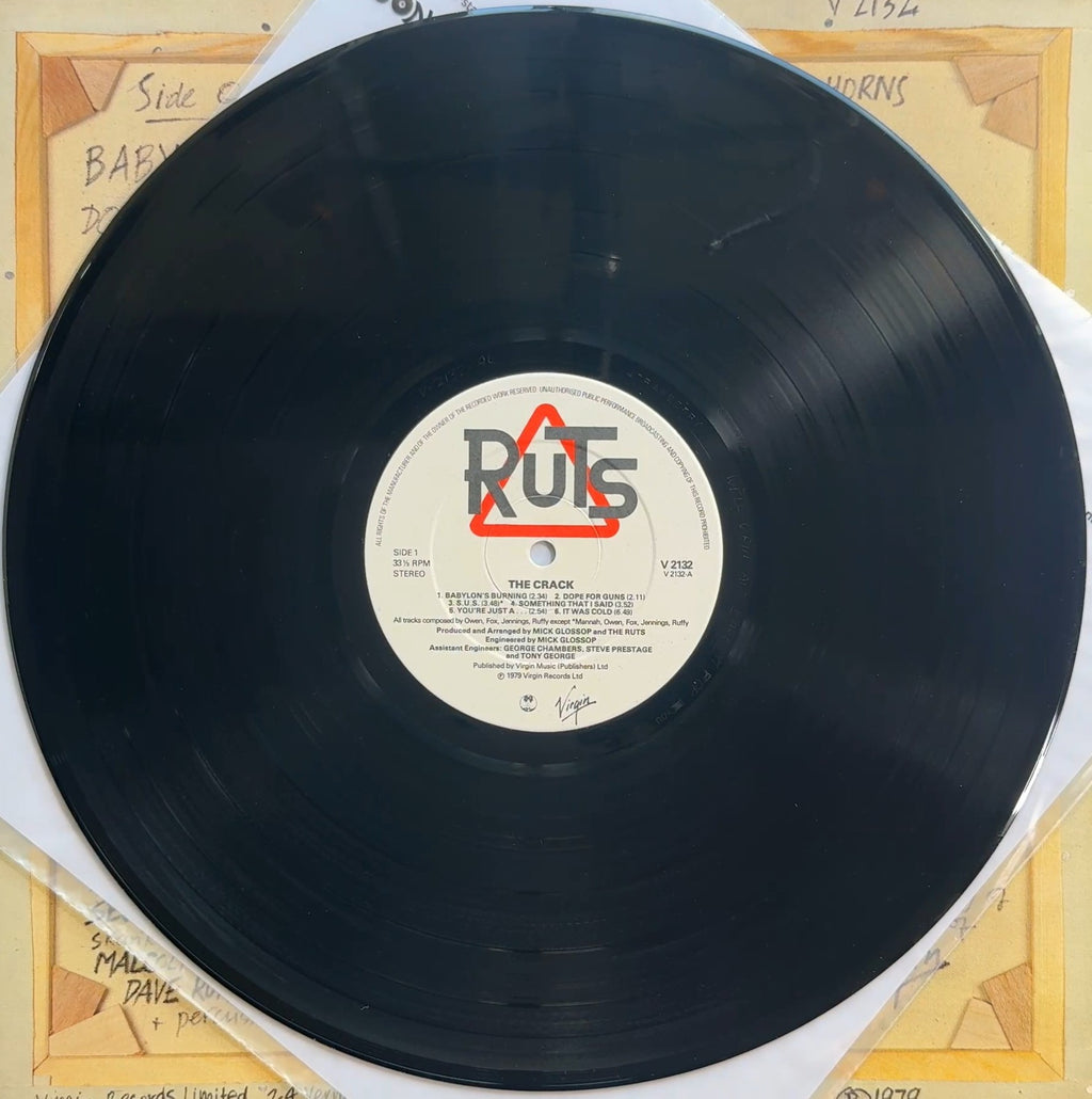 Ruts - The Crack 1979 UK 1st Press (Strawberry master) VG+/VG+