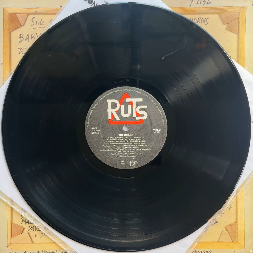 Ruts - The Crack 1979 UK 1st Press (Strawberry master) VG+/VG+