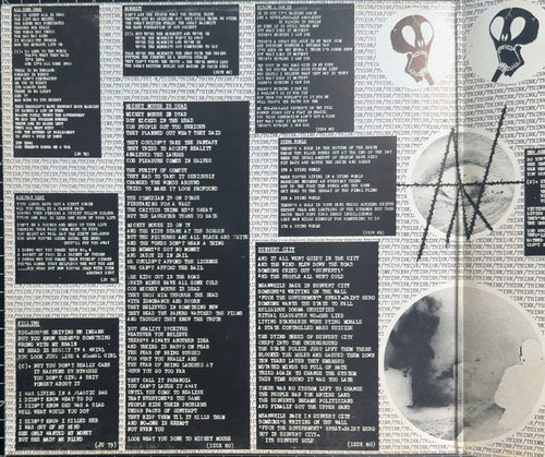 Subhumans The Day The Country Died 1983 UK Original 1st Press SDL 9 VG+/VG+