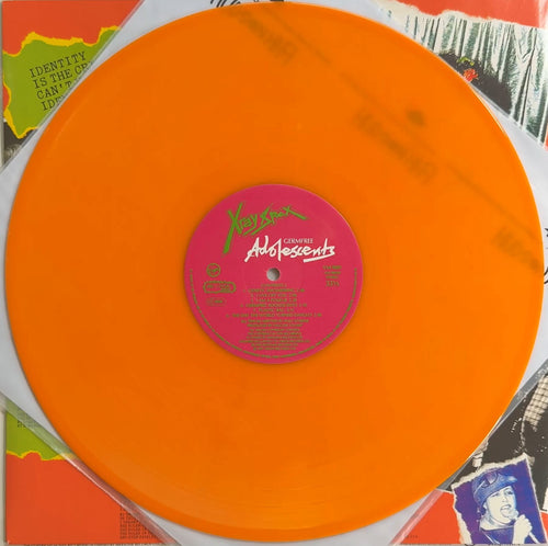 X-Ray Spex Germfree Adolescents 1991 Import Orange Vinyl VG+/VG+