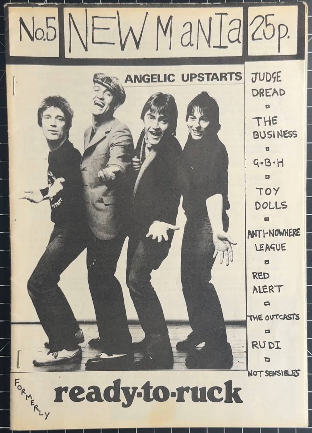 Rare 1981 UK Zine - New Mania No.5 (fka ready-to-ruck) Excellent Condition
