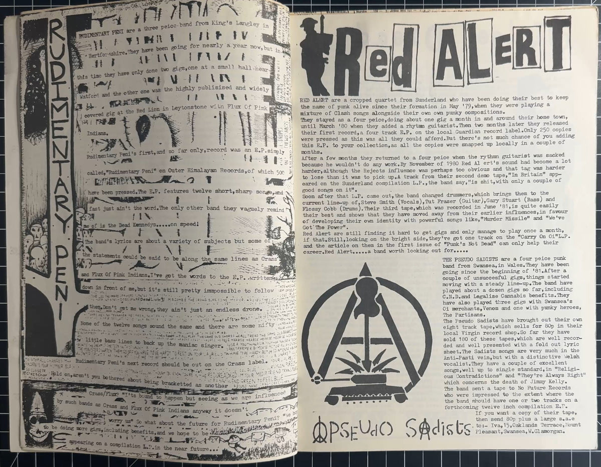 Rare 1981 UK Zine - New Mania No.5 (fka ready-to-ruck) Excellent Condition