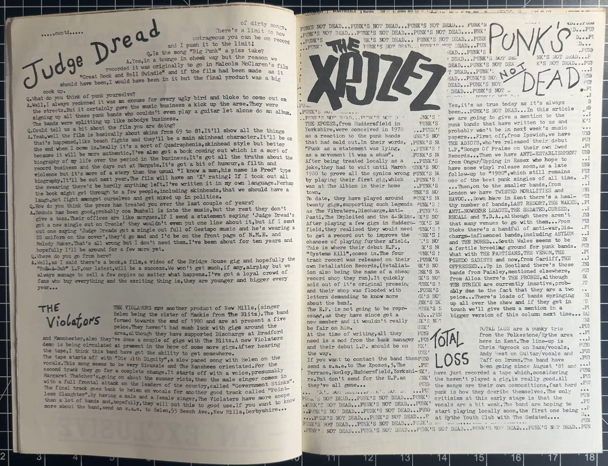 Rare 1981 UK Zine - New Mania No.5 (fka ready-to-ruck) Excellent Condition