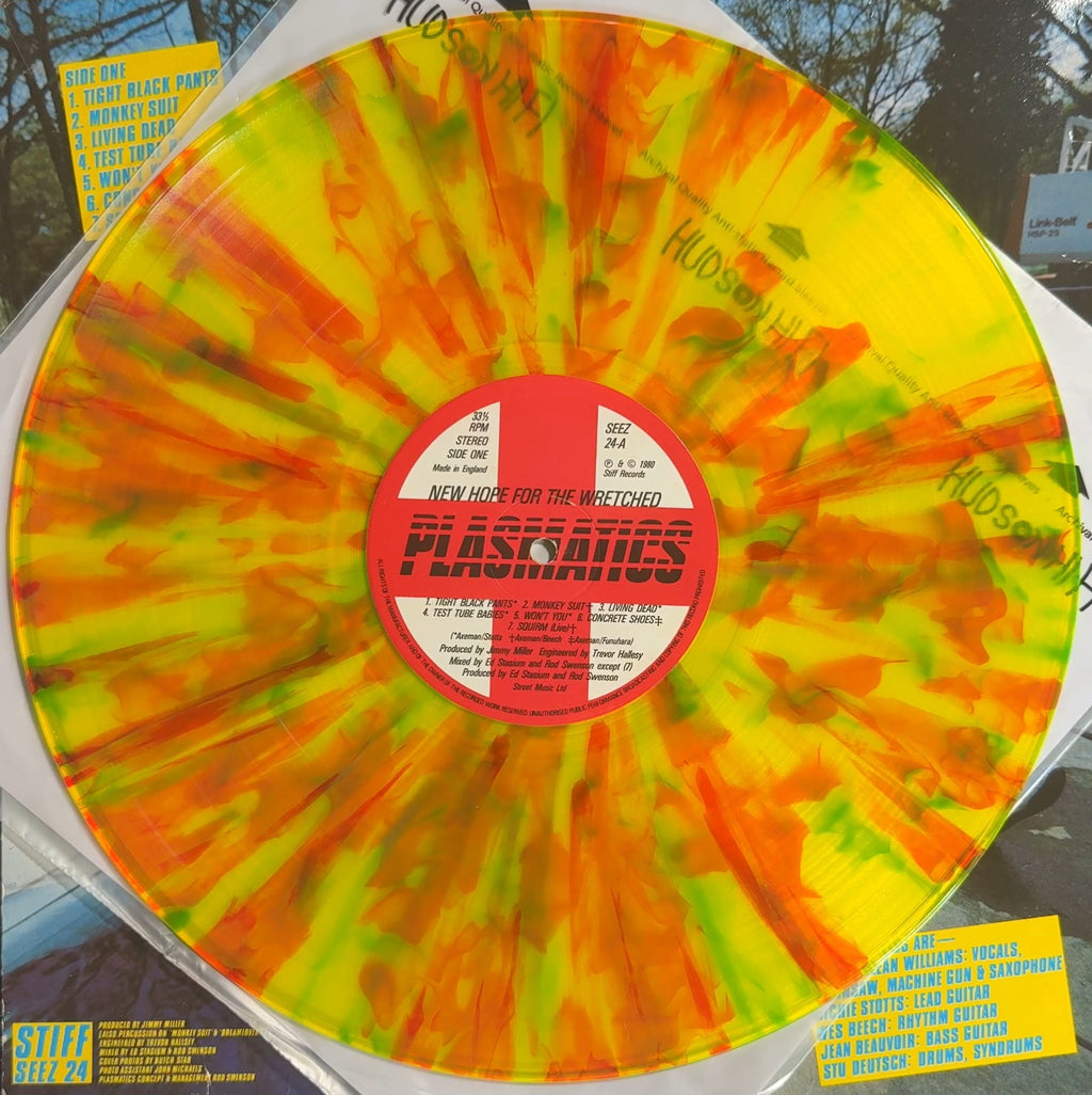 Plasmatics New Hope For The Wretched 1980 UK 1st Press VG+ Orange Vomit Vinyl