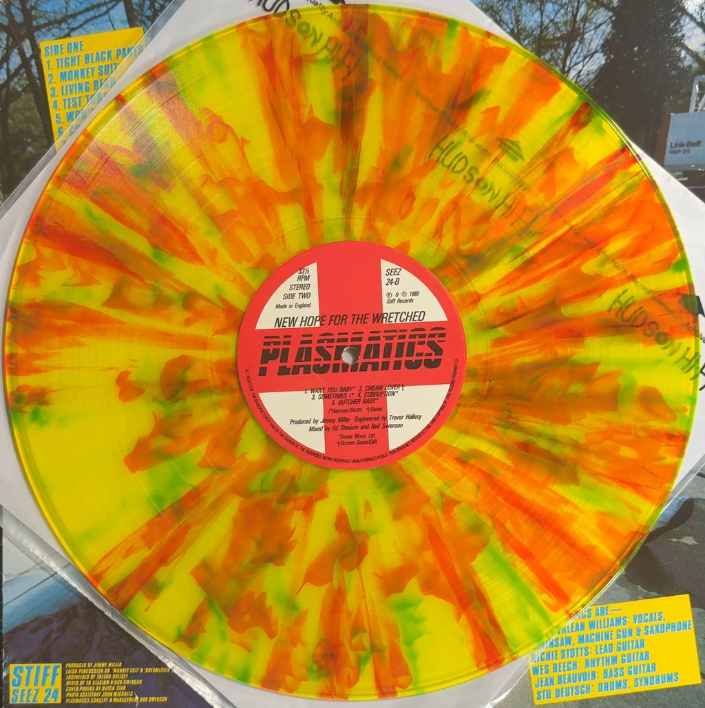 Plasmatics New Hope For The Wretched 1980 UK 1st Press VG+ Orange Vomit Vinyl
