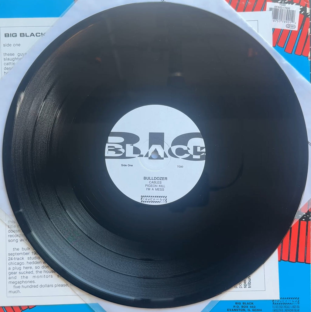 Big Black - Bulldozer 1992 Euro 12" EP + Orig Poster & Insert VG+/VG+