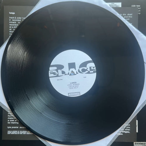Big Black - Lungs 1992 Euro 12" EP w Insert VG+/VG+ (Steve Albini)