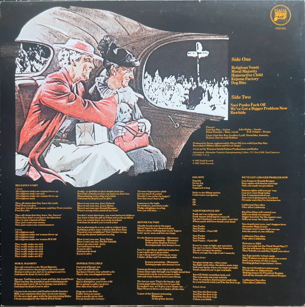 Dead Kennedys In God We Trust, Inc. 1981 UK 1st Press 12" EP VG+/VG+