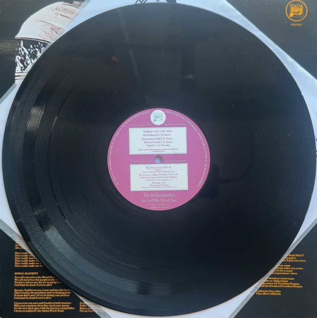 Dead Kennedys In God We Trust, Inc. 1981 UK 1st Press 12" EP VG+/VG+