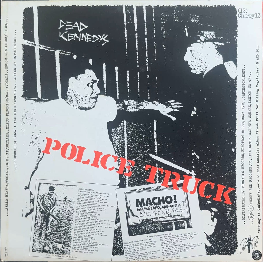Dead Kennedys Holiday In Cambodia 1980 UK 1st Press 12" VG+/VG+