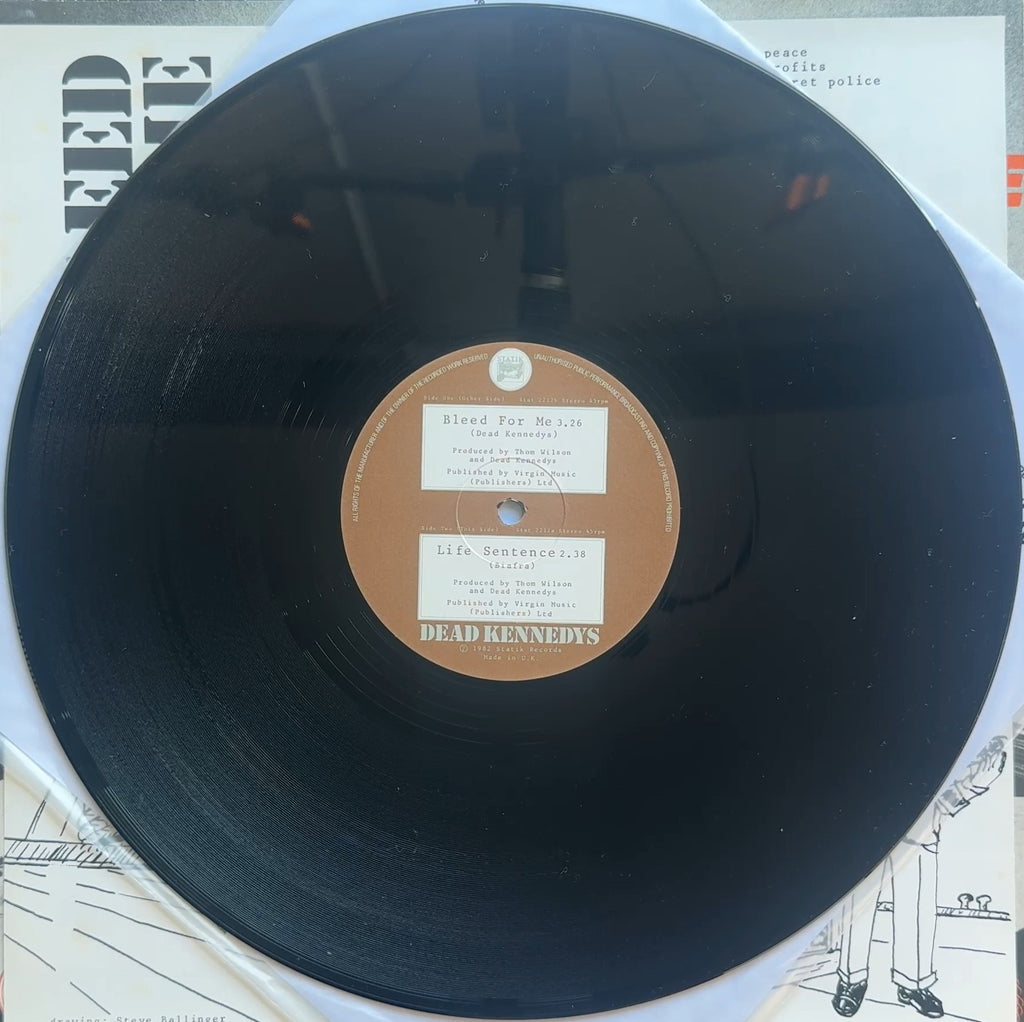 Dead Kennedys Bleed For Me 12" 1982 UK 1st Press w Orig Insert