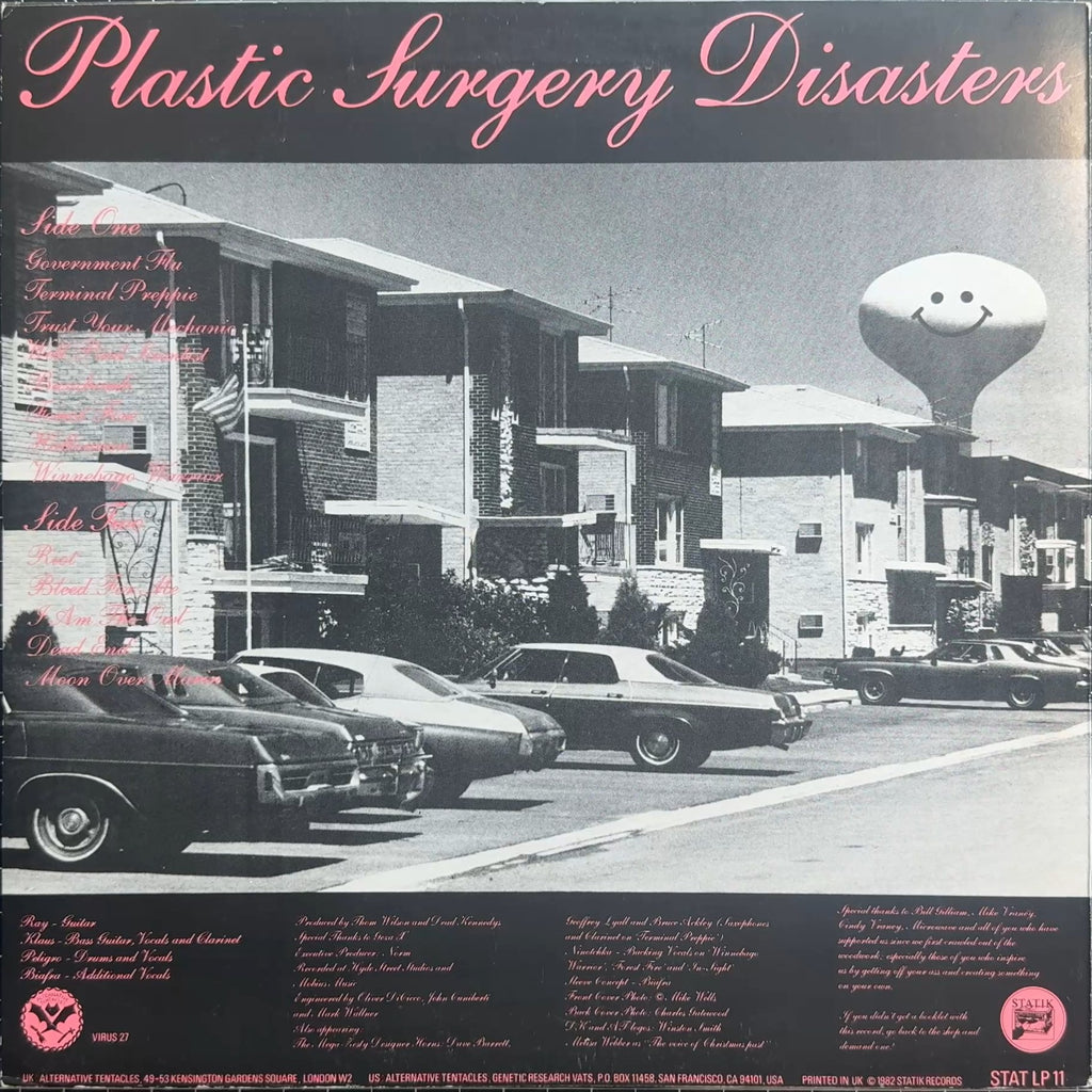 Dead Kennedys Plastic Surgery Disasters 1981 UK 1st ISS Pressing Both Inserts
