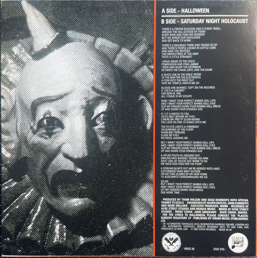 Dead Kennedys Halloween 1982 UK 1st Press VG+/VG+