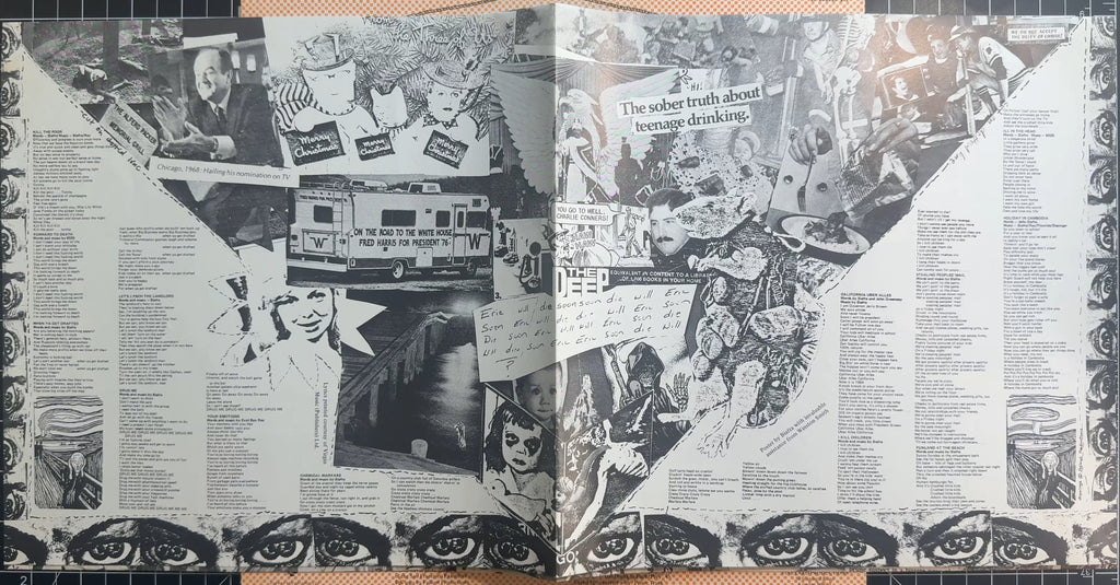 Dead Kennedys Fresh Fruit For Rotting Vegetables 1981 UK Orange Dot Rear + Poster