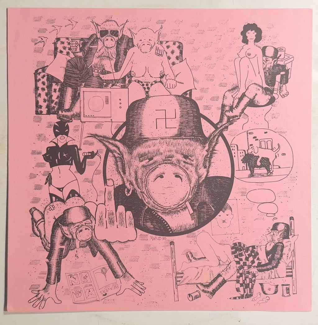Pork Dukes Pink Pork 1978 UK 1st Press Pink Vinyl + 2 Orig Inserts