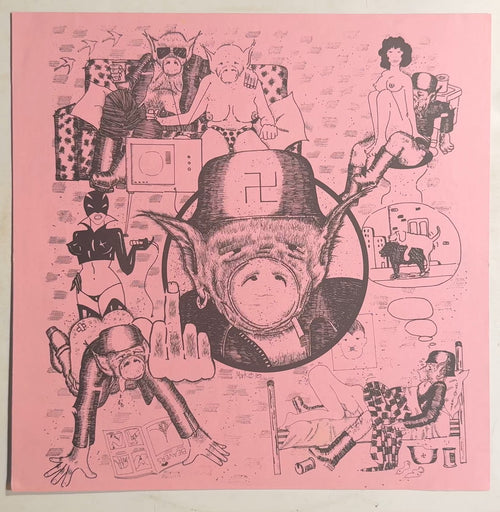 Pork Dukes Pink Pork 1978 UK 1st Press Pink Vinyl + 2 Orig Inserts