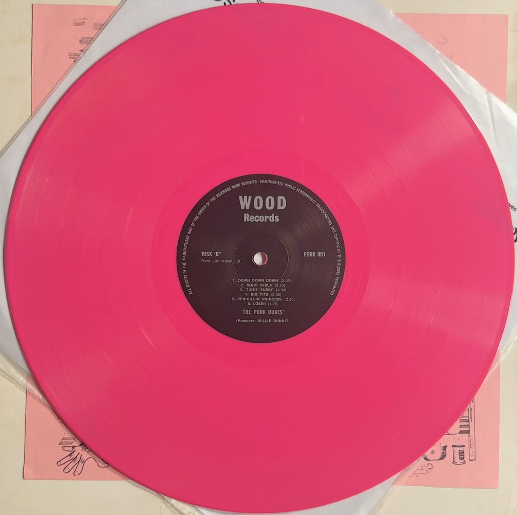 Pork Dukes Pink Pork 1978 UK 1st Press Pink Vinyl + 2 Orig Inserts