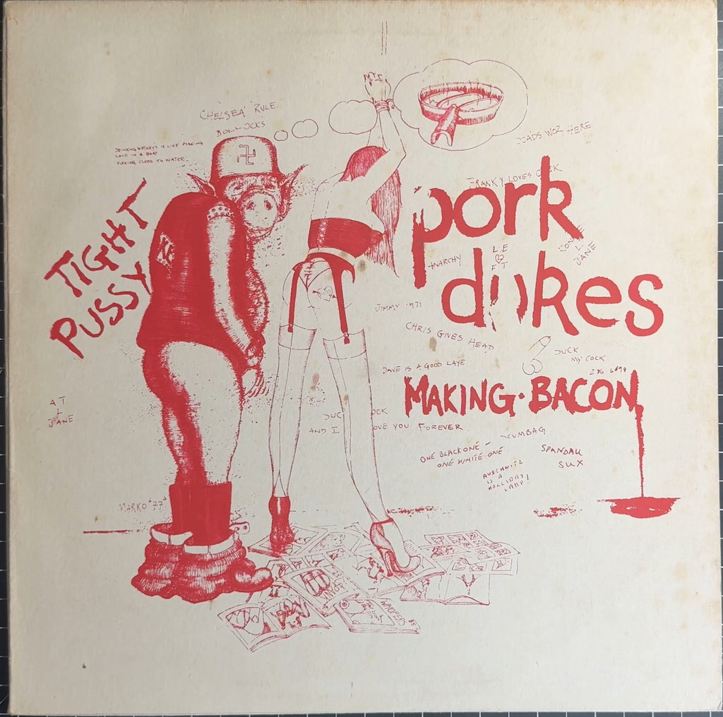 Pork Dukes Making Bacon c/w Tight Pussy 1977 UK 12" Yellow Vinyl