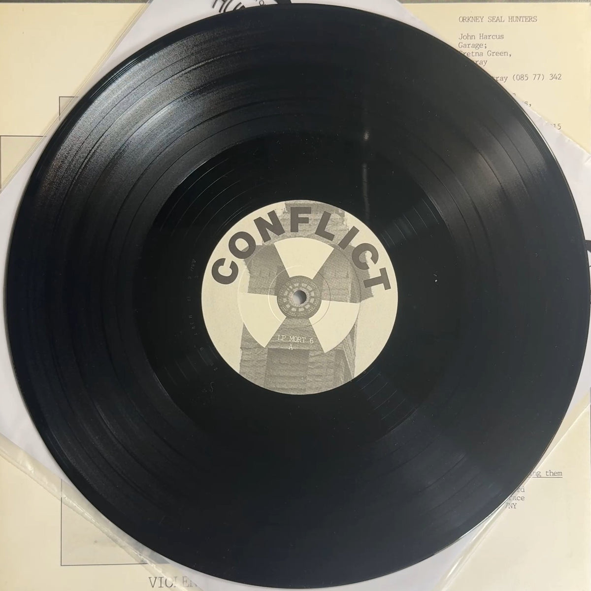 Conflict Increase The Pressure 1984 UK First Press "Special Cut" VG+/VG+