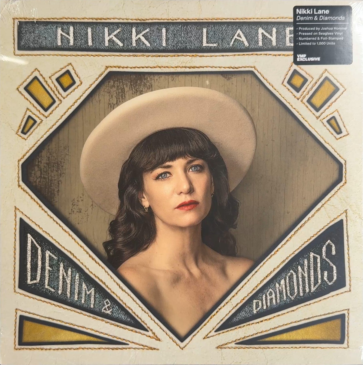 Nikki Lane Denim & Diamonds Sealed New #'d Limited Edition 2022 First Press Seaglass Vinyl