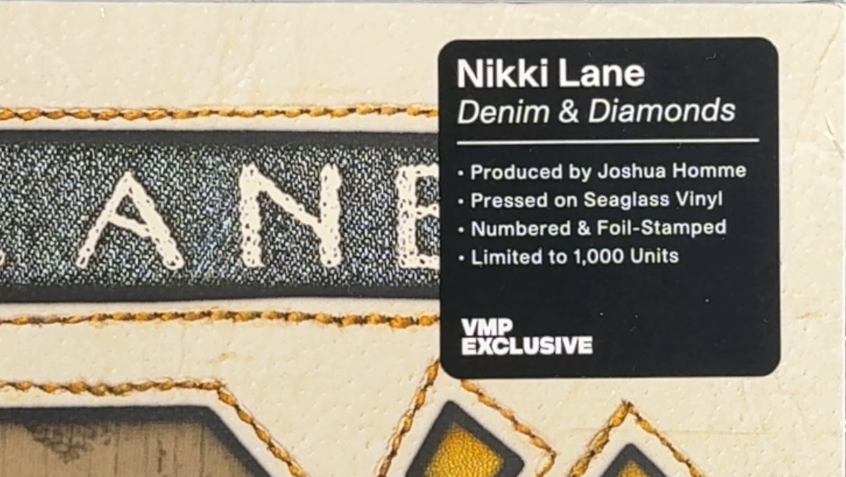 Nikki Lane Denim & Diamonds Sealed New #'d Limited Edition 2022 First Press Seaglass Vinyl