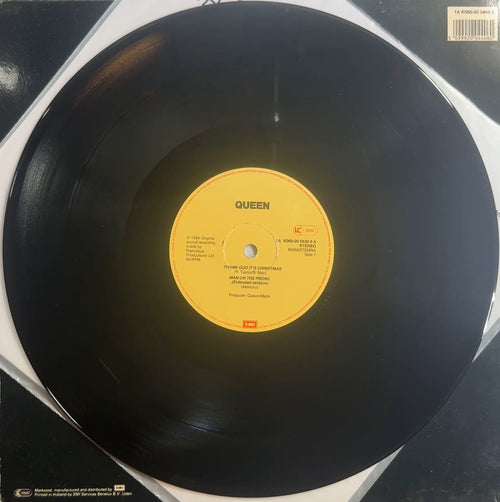 Queen Thank God It's Christmas 1984 Euro 1st Press 12" Maxi VG+/VG+