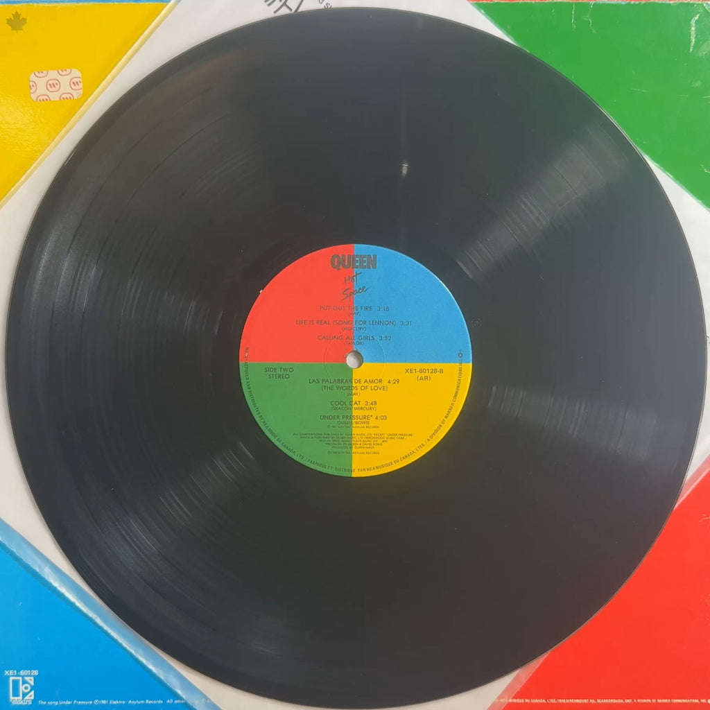 Queen Hot Space 1982 Canada 1st Press -Quality Records Pressing VG+/G+