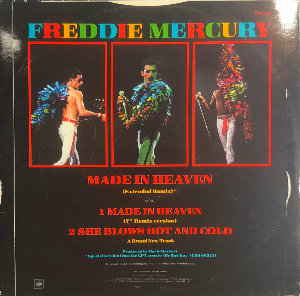 Freddie Mercury Made In Heaven 1985 UK 1st Press 12" VG+/VG