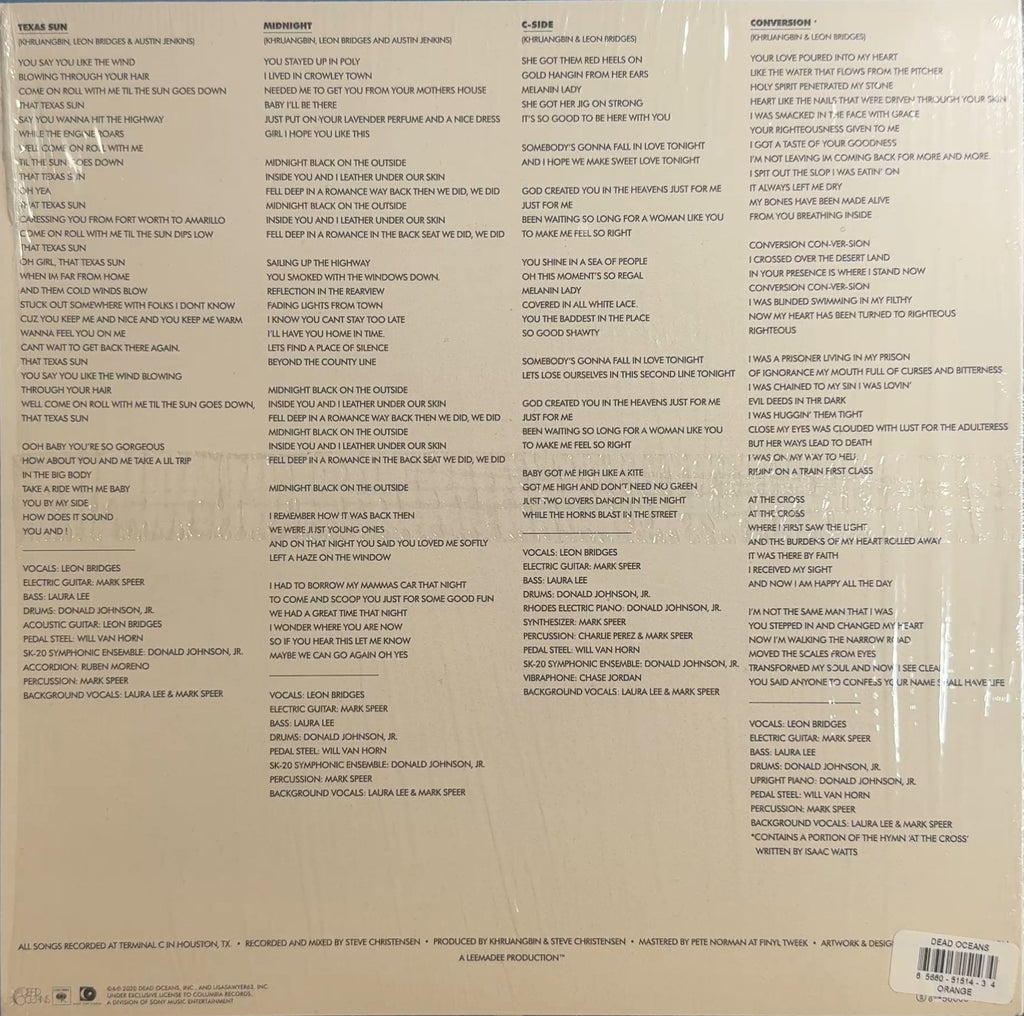 Texas Sun 2020 1st Press 12" EP Ltd Edtn Orange NM/VG+