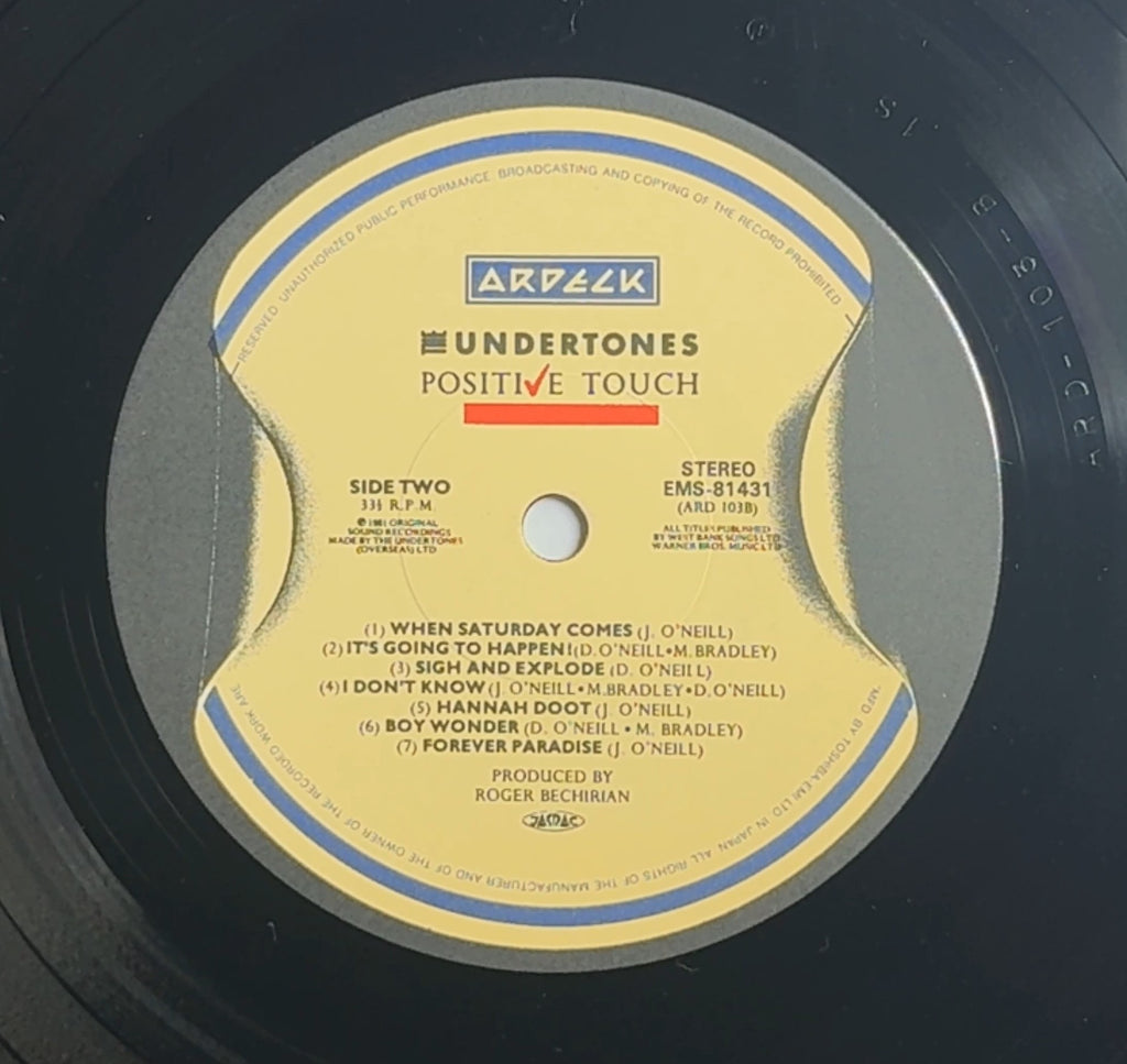 The Undertones Positive Touch 1981 Japan 1st Press + Obi & Insert VG+/VG+