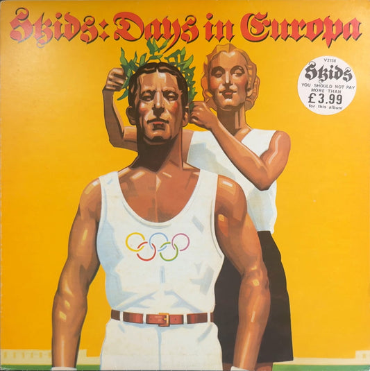 Skids Days In Europa 1979 UK 1st Press + Orig Insert + Newspaper