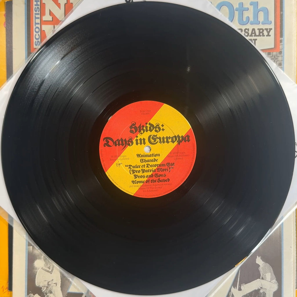 Skids Days In Europa 1979 UK 1st Press + Orig Insert + Newspaper
